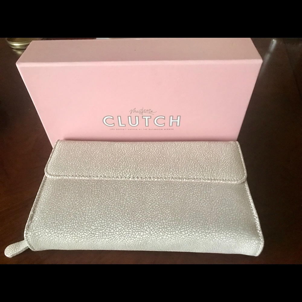 BNIB Maskcara Beauty Italian Leather Clutch.